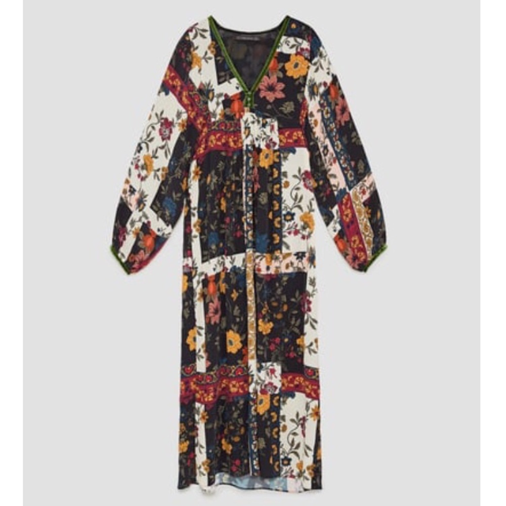 Patchwork boho Maxi Dress
